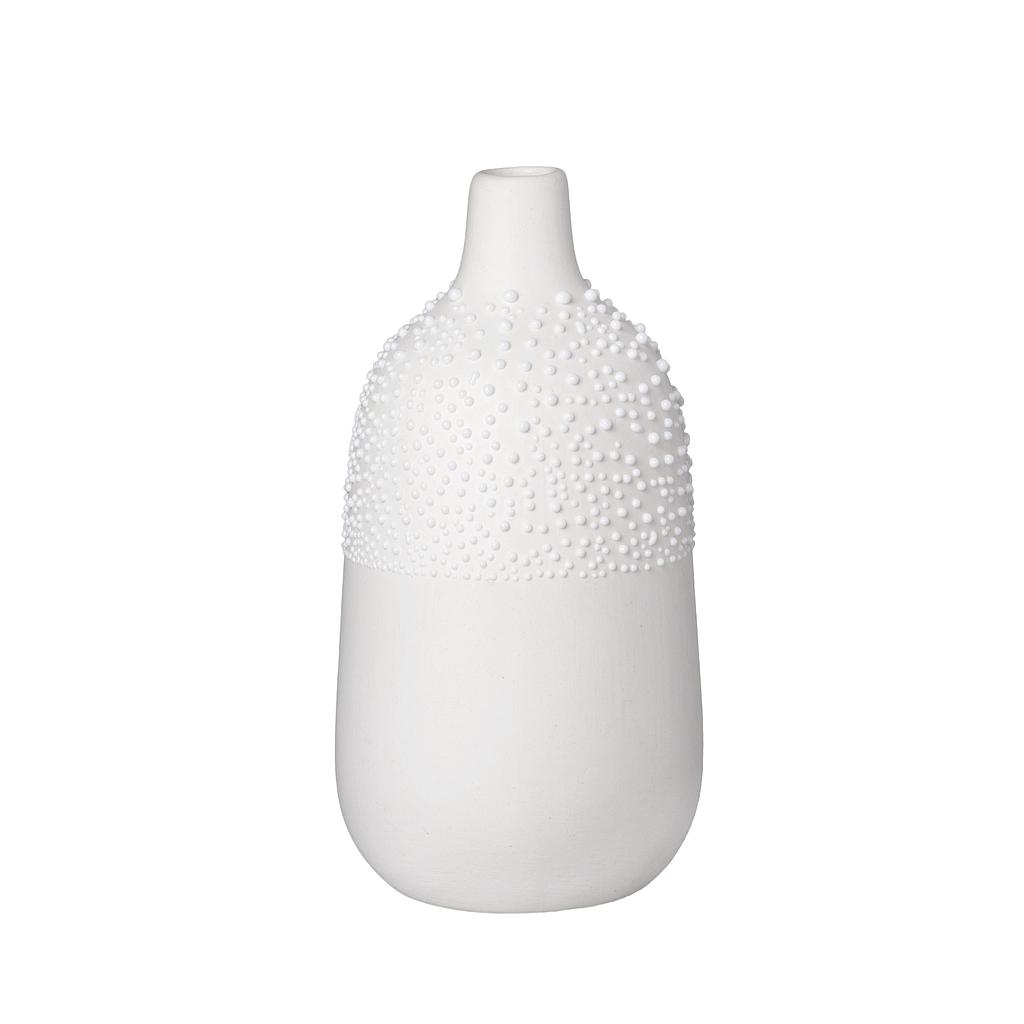 ZUHAUSE Perlenvase weiß