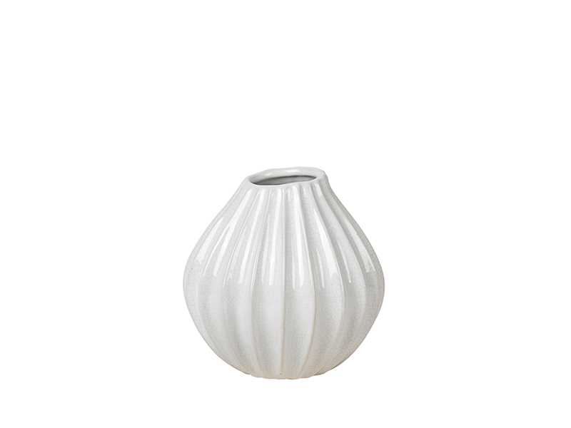 Vase Wide S Ivory