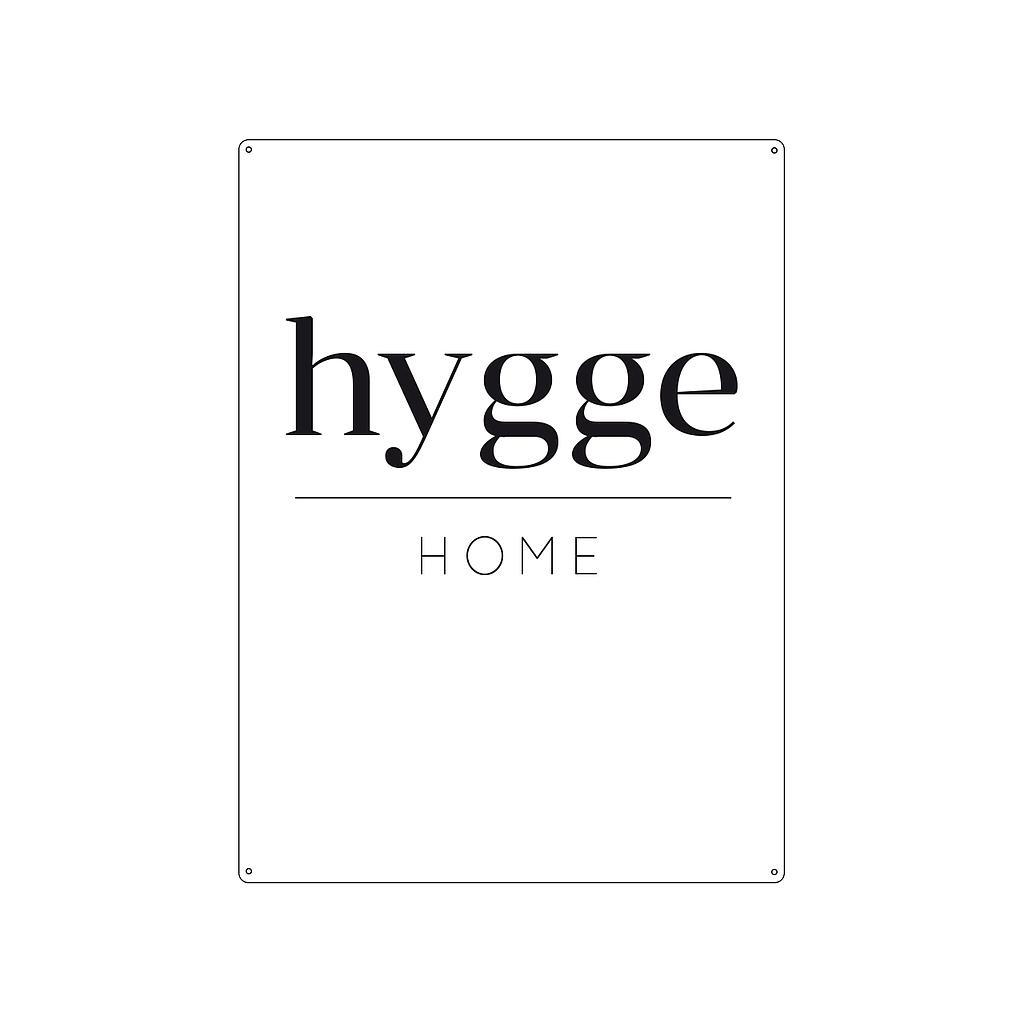 Metallschild HYGGE HOME