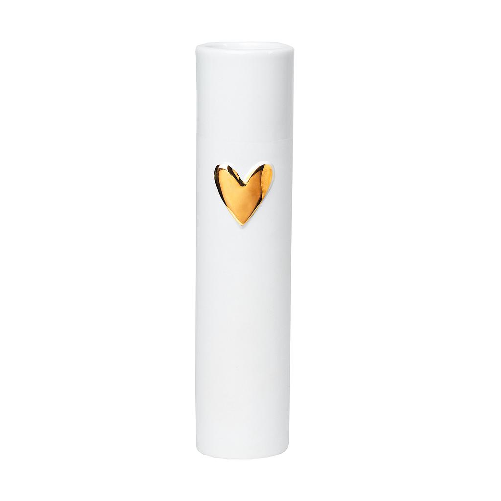 LIVING Vase Herz gold