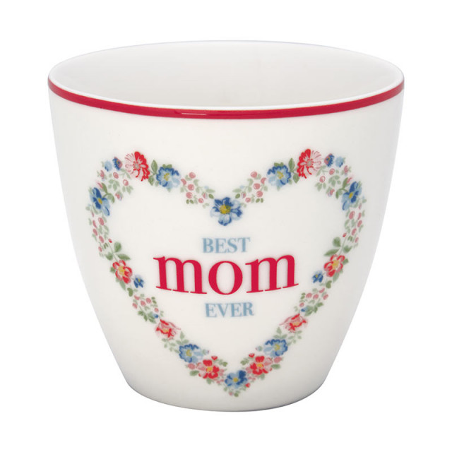 Latte Cup Mom white