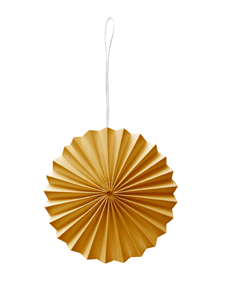 Papierornament yellow