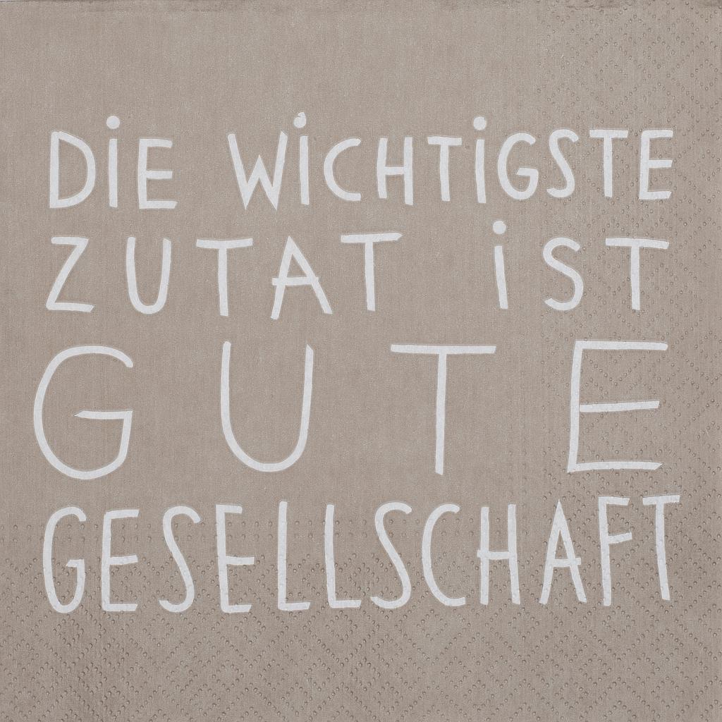 DINING Serviette &quot;Die wichtigste Zutat&quot;