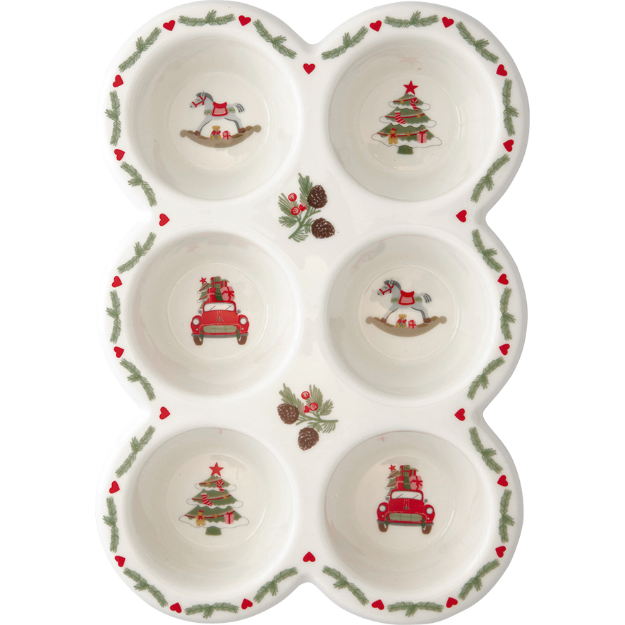Muffin Tablett/ Teller Charline Xmas mix