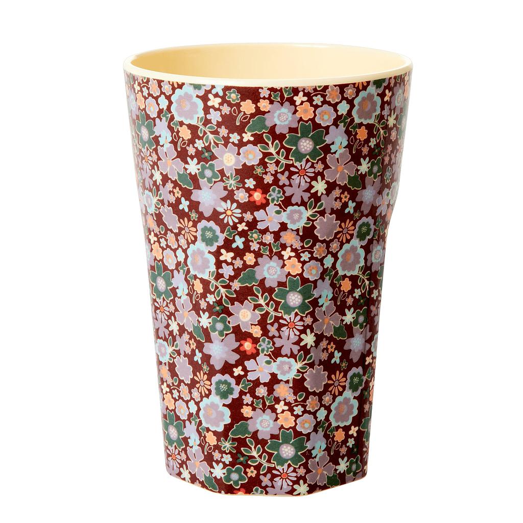 Melaminbecher hoch fall floral