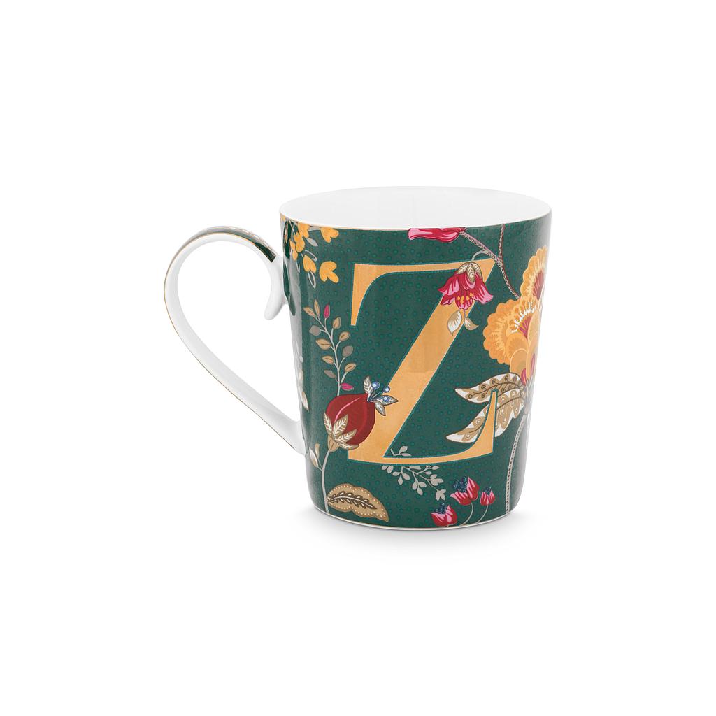 Tasse Alphabet Floral Fantasy green Z