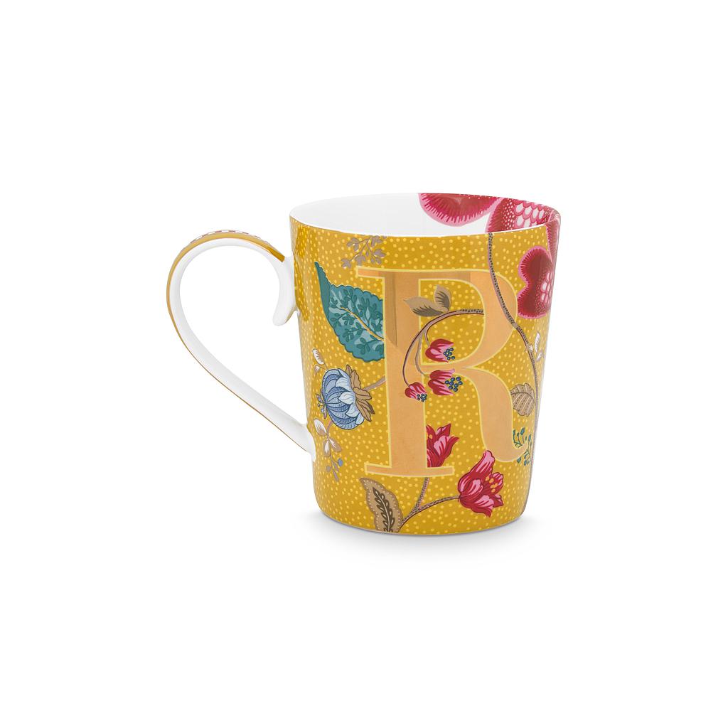 Tasse Alphabet Blushing Birds yellow R