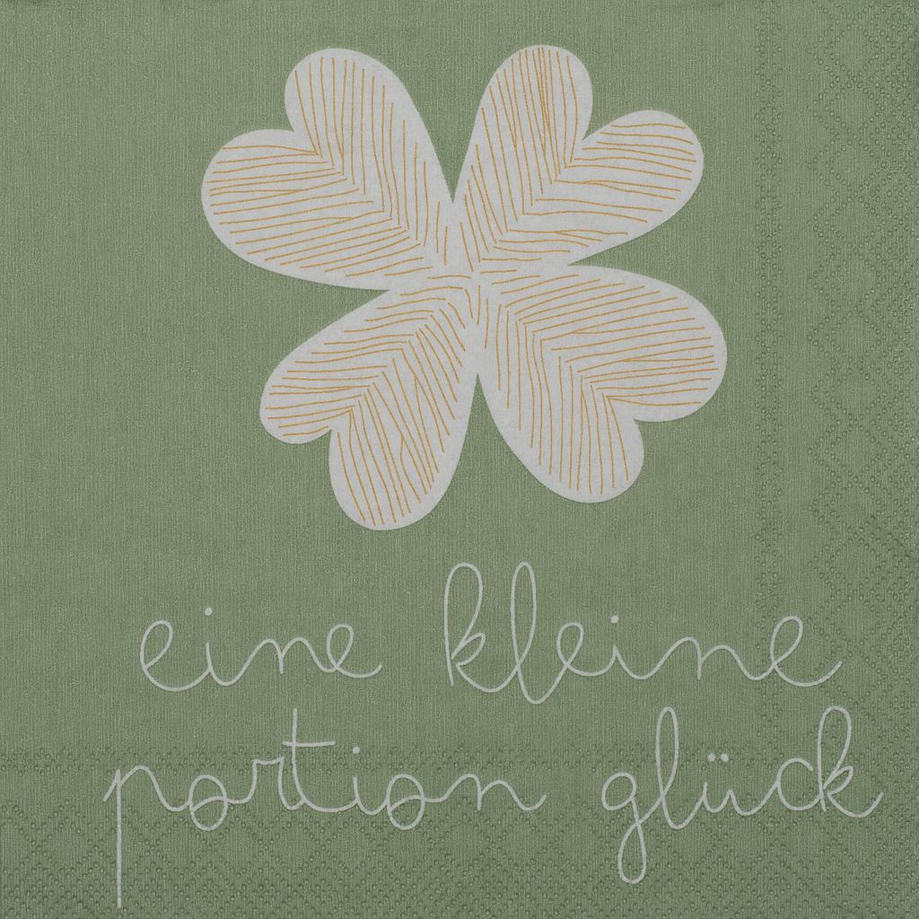 DINING Cocktailserviette Eine kleine Portion Glück