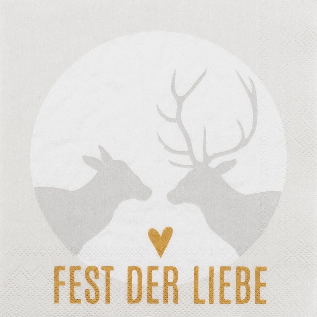 Cocktailserviette Fest der Liebe