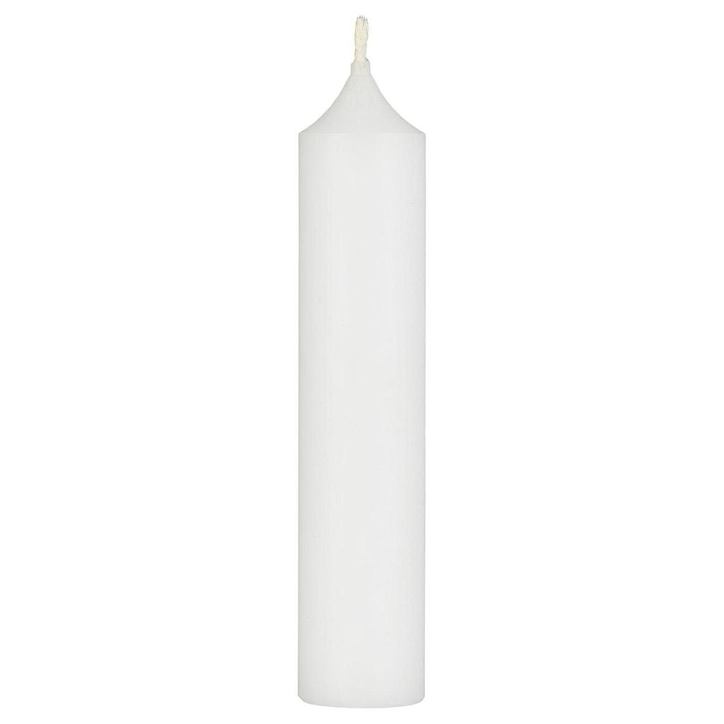 Stabkerze weiß rustikal