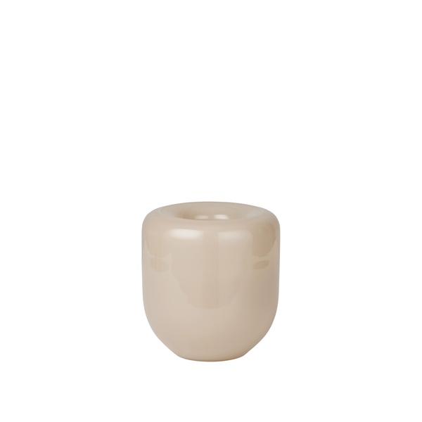 Glasvase Opal beige S