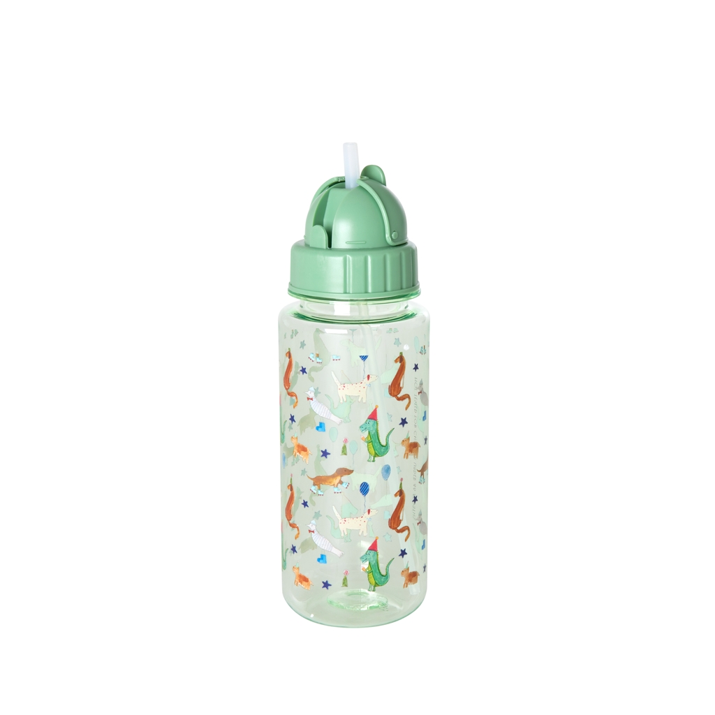 Trinkflasche Animal Print green