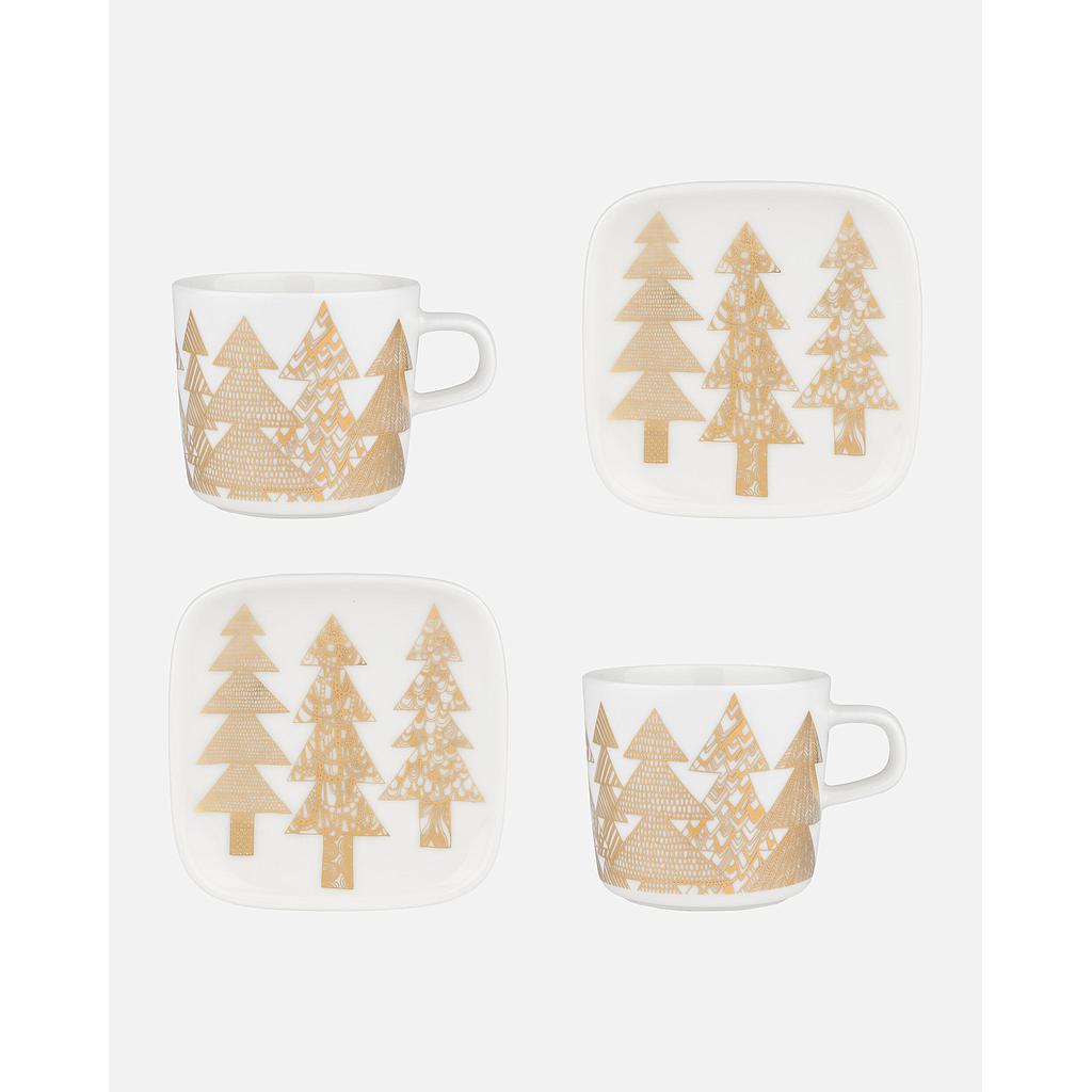 Tasse mit Unterteller 2er Set OIVA / KUUSIKOSSA