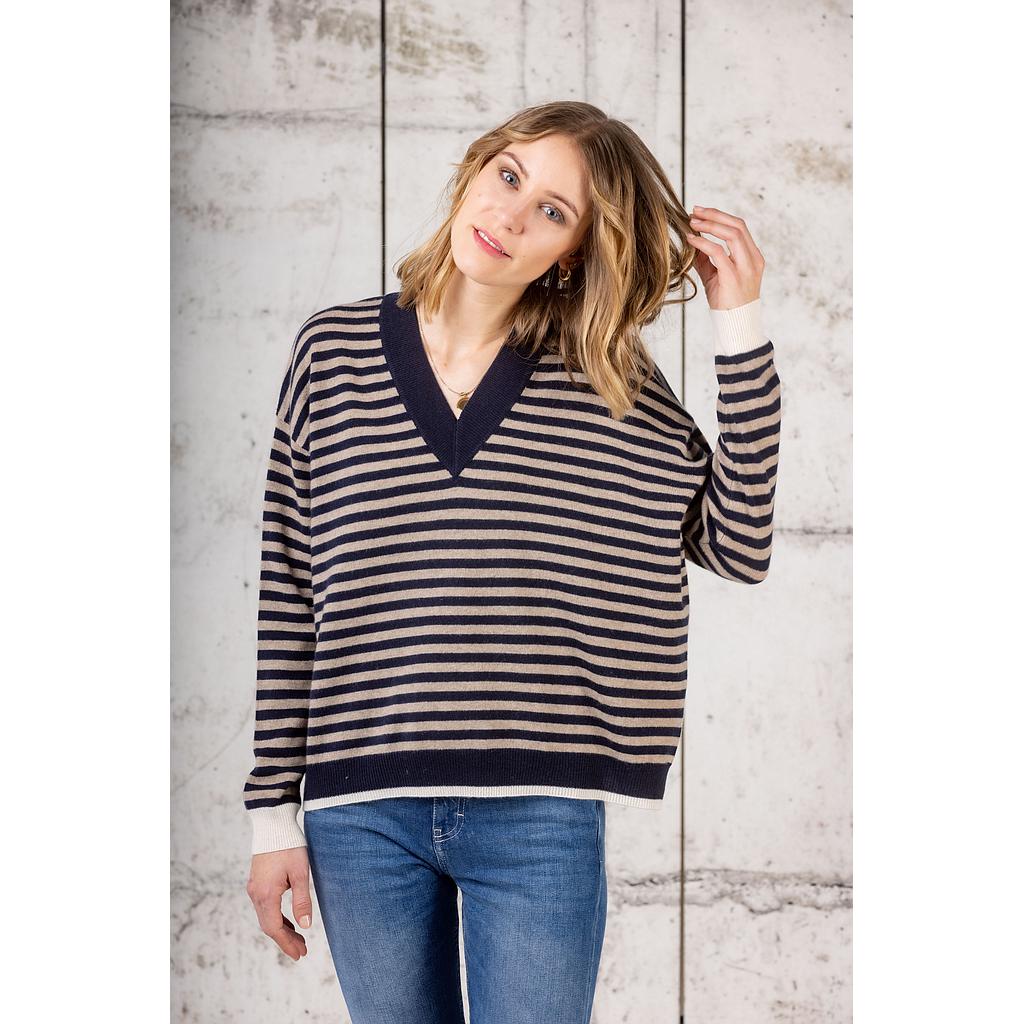 Kaschmirpullover Ellie inkwell navy / eco gravel