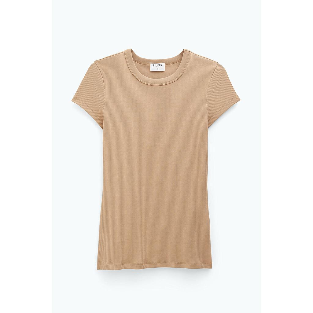 Shirt Fine Rib sand beige