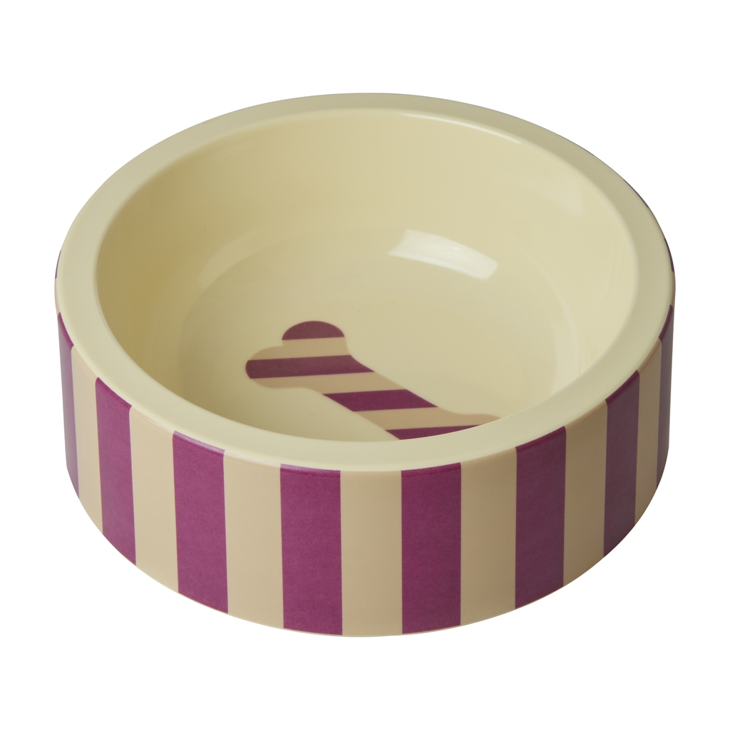 Futternapf Melamin Striped Bone