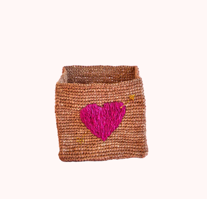 Aufbewahrungskorb Raffia Red Heart L