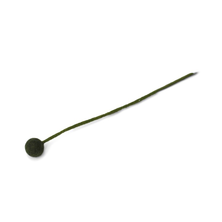 Filzblume pine green Ø 2 cm