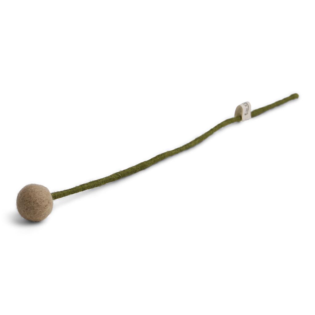 Filzblume beige Ø 2 cm