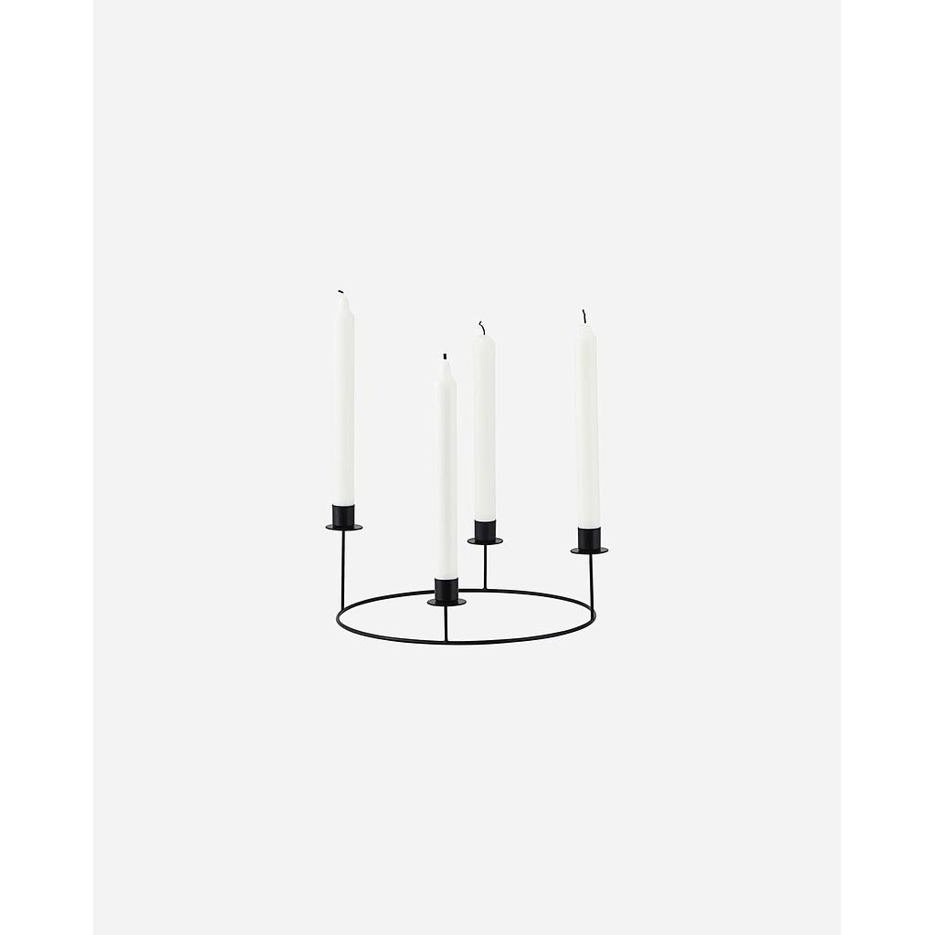 Kerzenhalter Advent schwarz