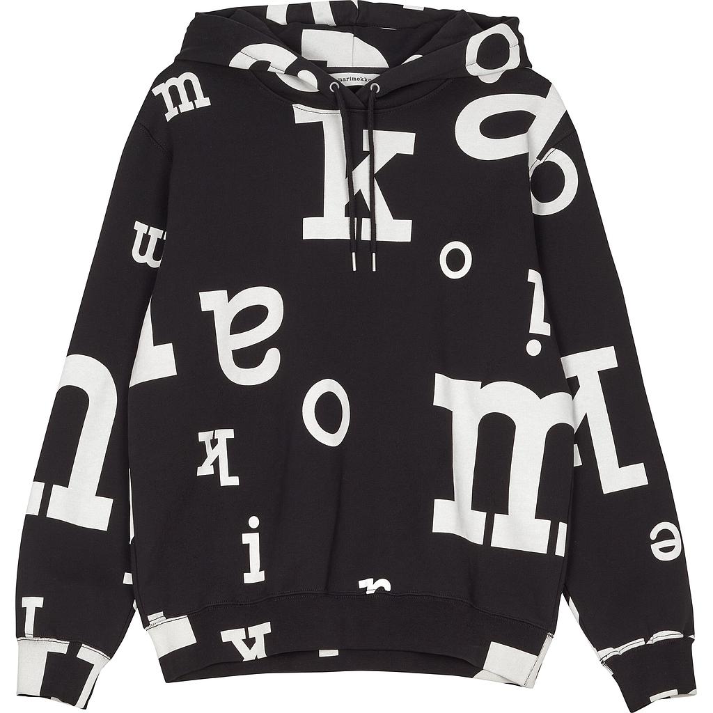 Kapuzensweater BRUTA Unisex black/ off-white