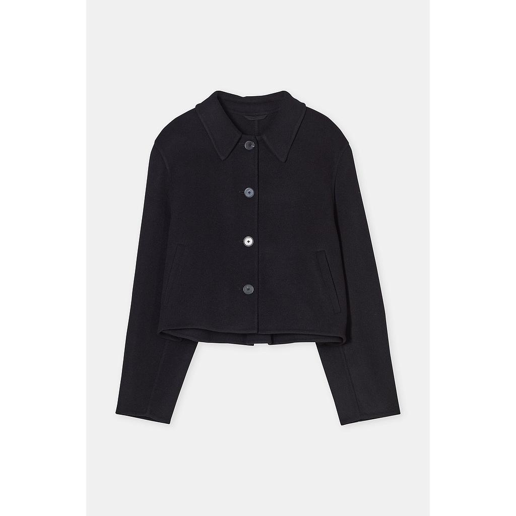 Jacke aus Doubleface black