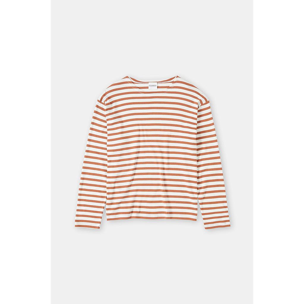 Shirt langarm Baumwollmix ferro brown