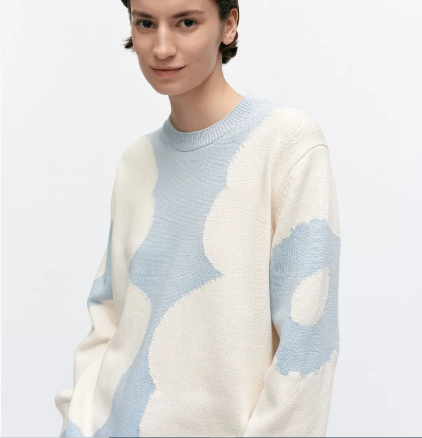 Pullover Arkki Heijastus Unikko offwhite/light blue