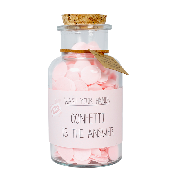 Handseife Confetti &quot;Confetti is the answer&quot;  Green Tea Time