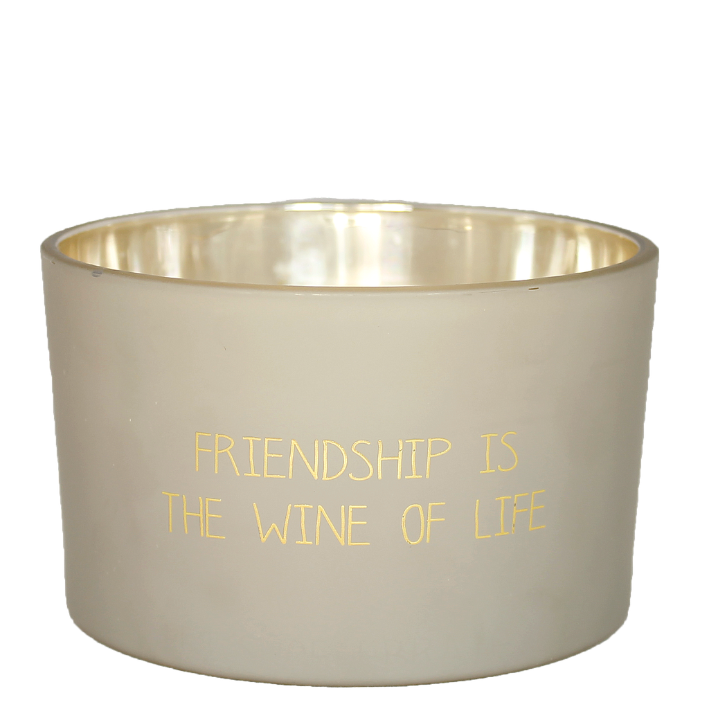 Duftkerze &quot;Friendship is the wine of Life&quot; Fig`s Delight