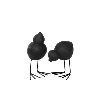 Swedish Birds 2er Set black
