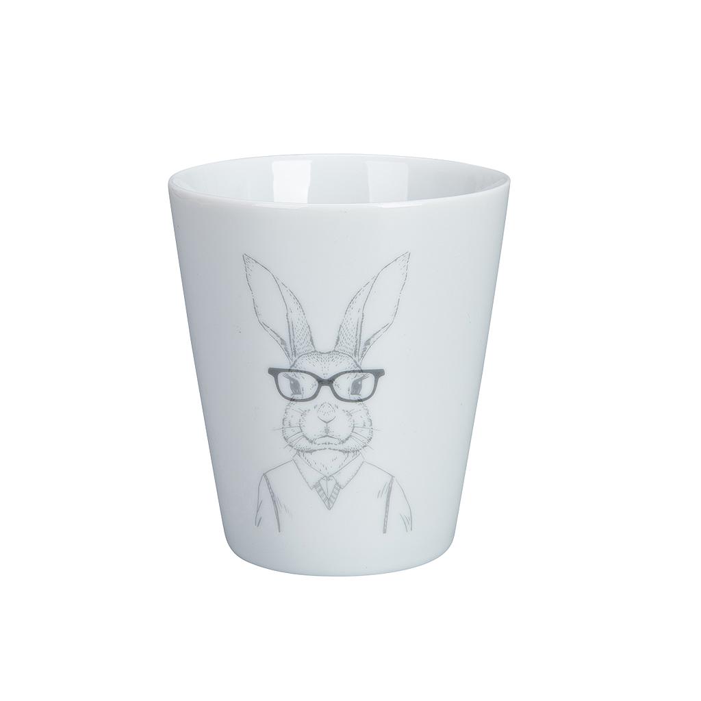 Happy Mug Hipster Bunny He