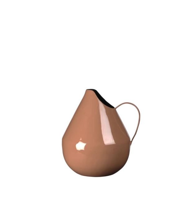 Vase Rosario Metall nut brown