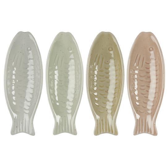 Schälchen Fisch 4er Set multicolor