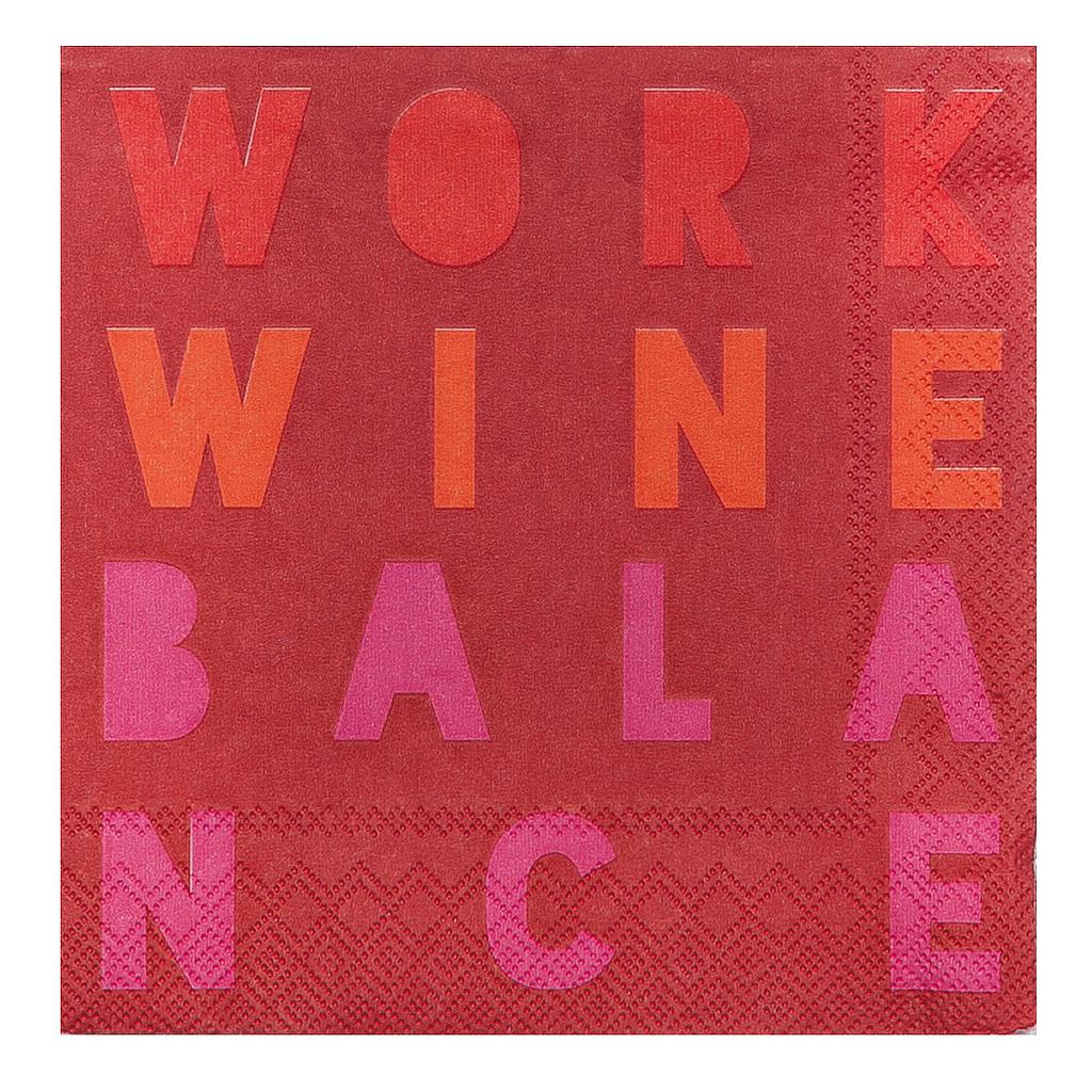 Cocktailserviette Wine Balance