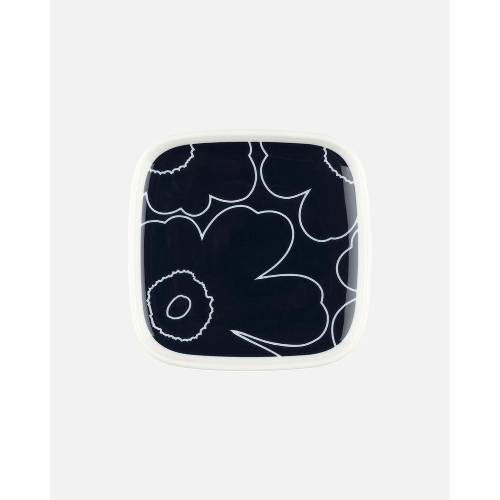 Kleiner Teller PIIRTO Unikko darkblue/ white