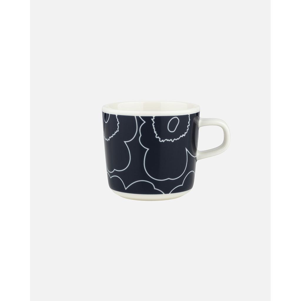 Henkelbecher PIIRTO Unikko white/ darkblue