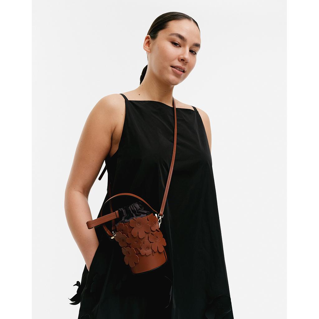 Bucket Bag mini 3D Unikko light brown