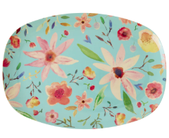 Melaminteller Flower Print