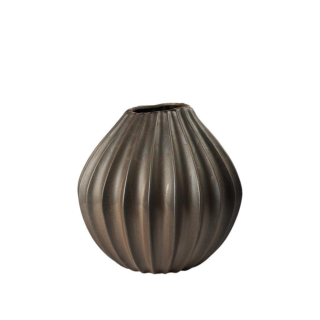 Vase Wide XL Antique Brown