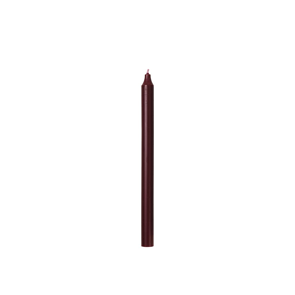 Stabkerze Rustik Burgundy