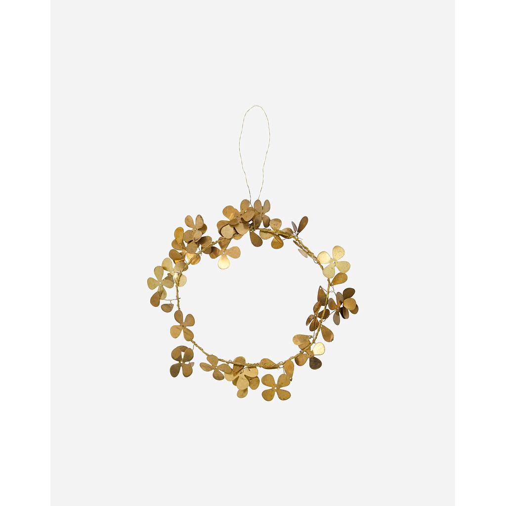 Kranz Kleeblätter Messing