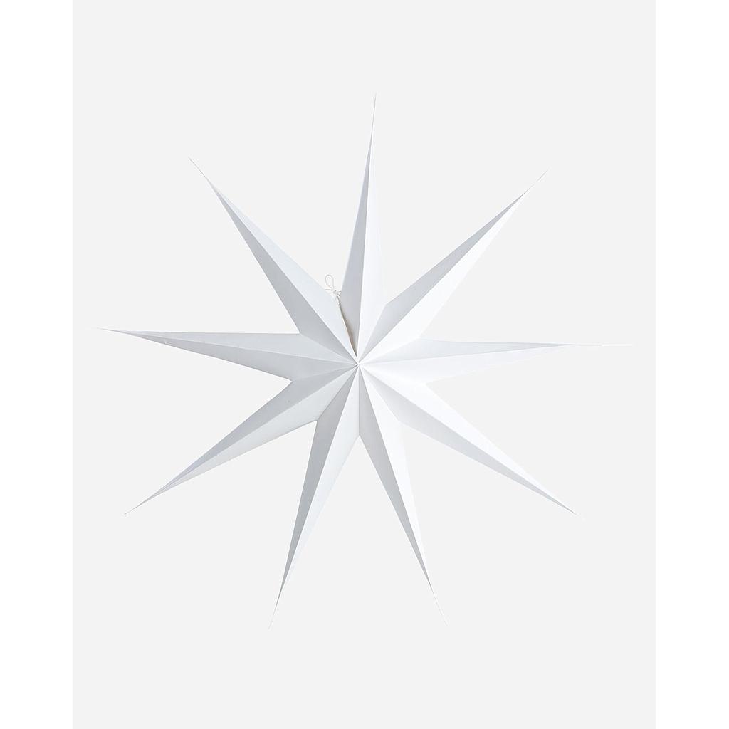 Papierstern HD9 white 87cm