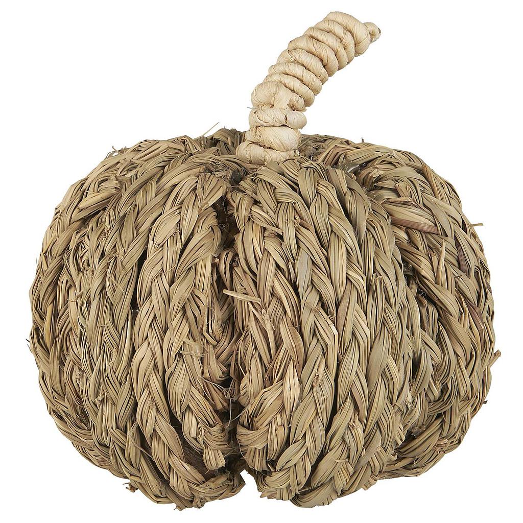 Dekokürbis aus Seegras S