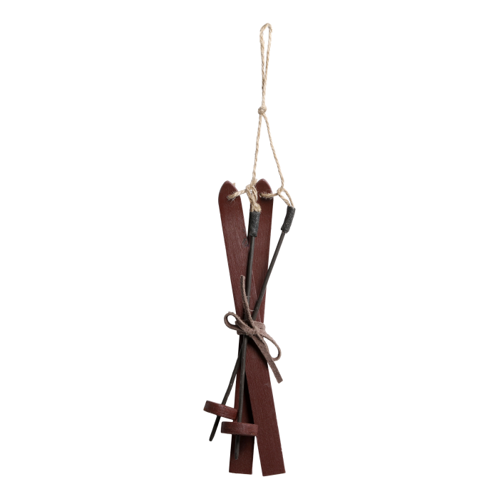 Vintage Ski zum Hängen