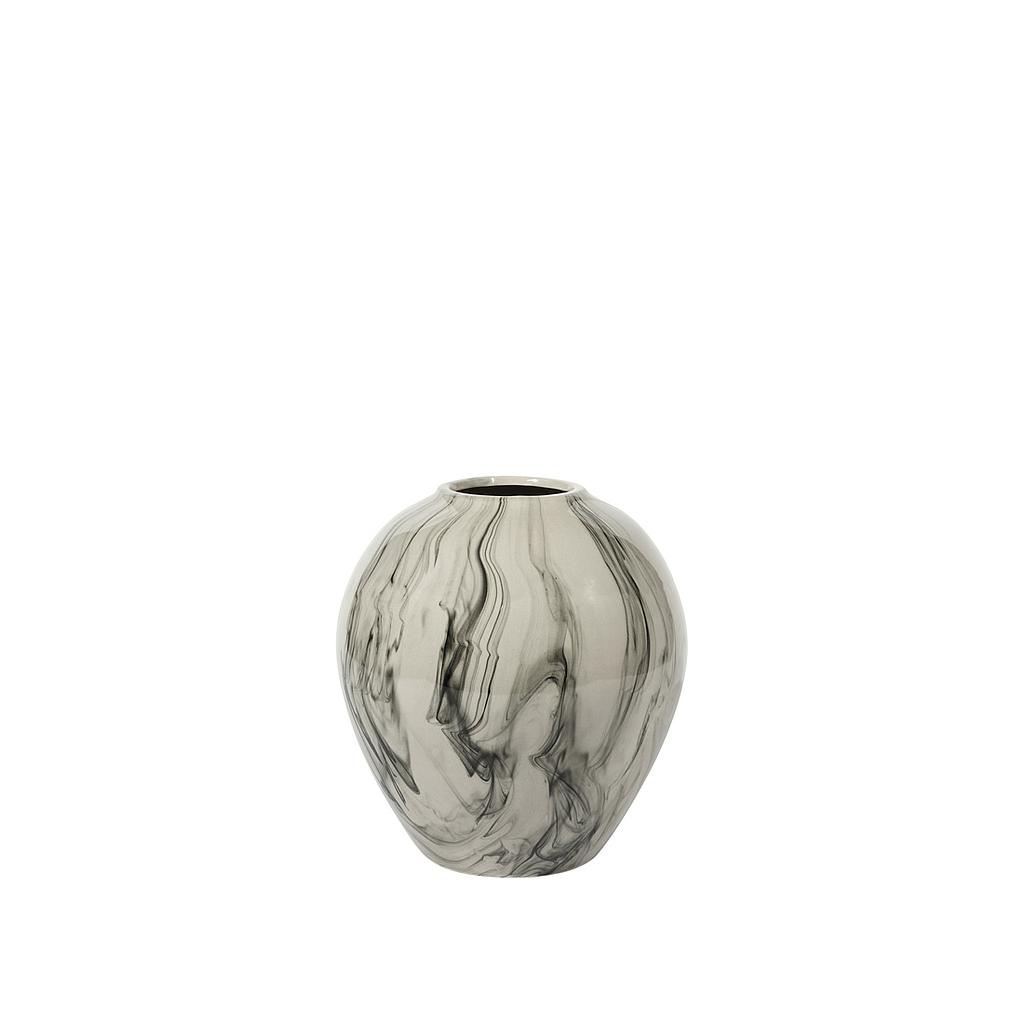 Vase Ingrid M beige/ black