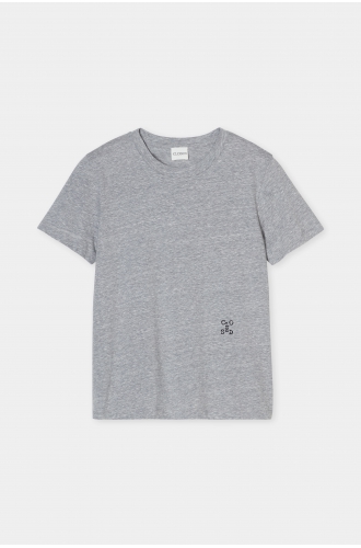 T-Shirt Basic light grey melange