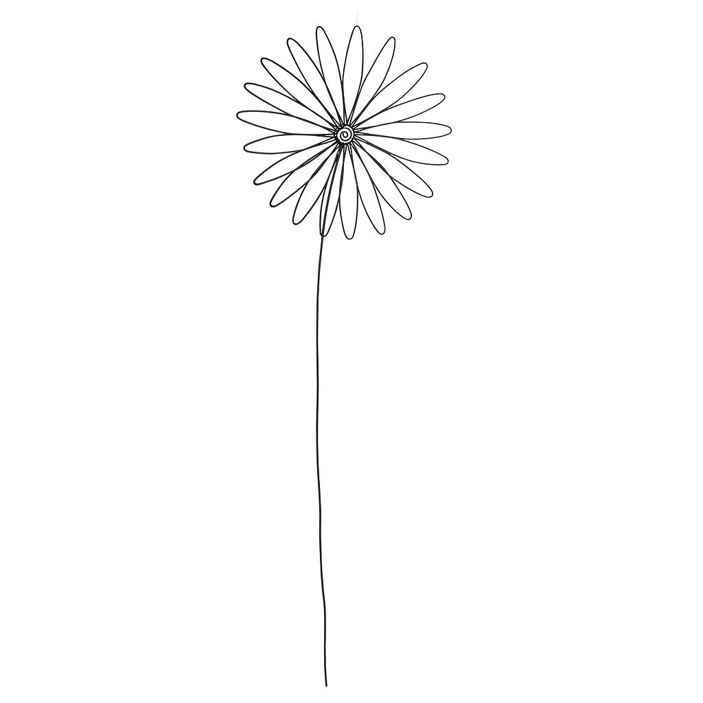 LIVING Drahtobjekt Blume