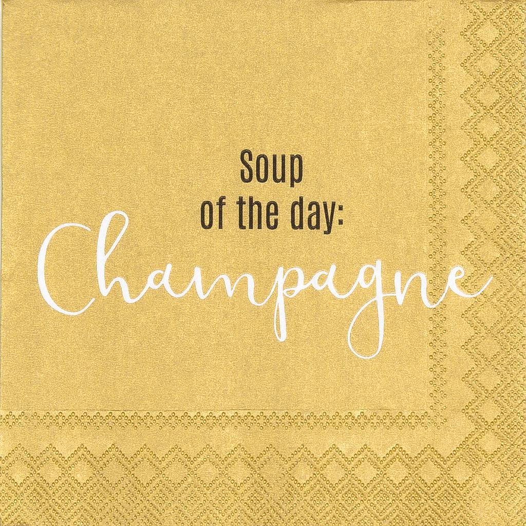 Cocktailserviette Soup of the day