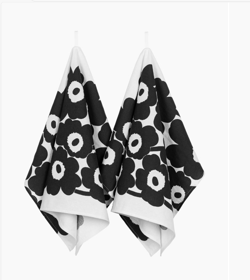 Geschirrtuch UNIKKO white/ black